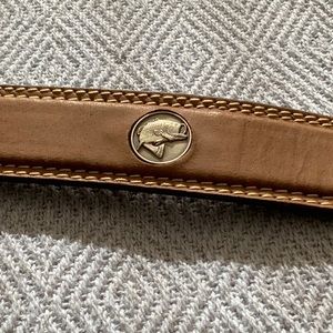 Weber’s Men’s Large Mouth Bass Concho Brown Leather Belt Size 40/42